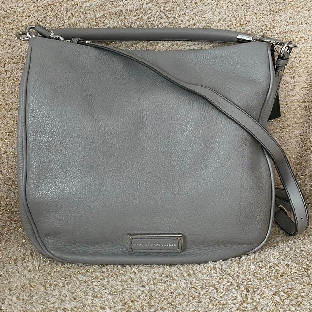 Marc by Marc Jacob’s too hot too handle leather Hobo storm cloud grey